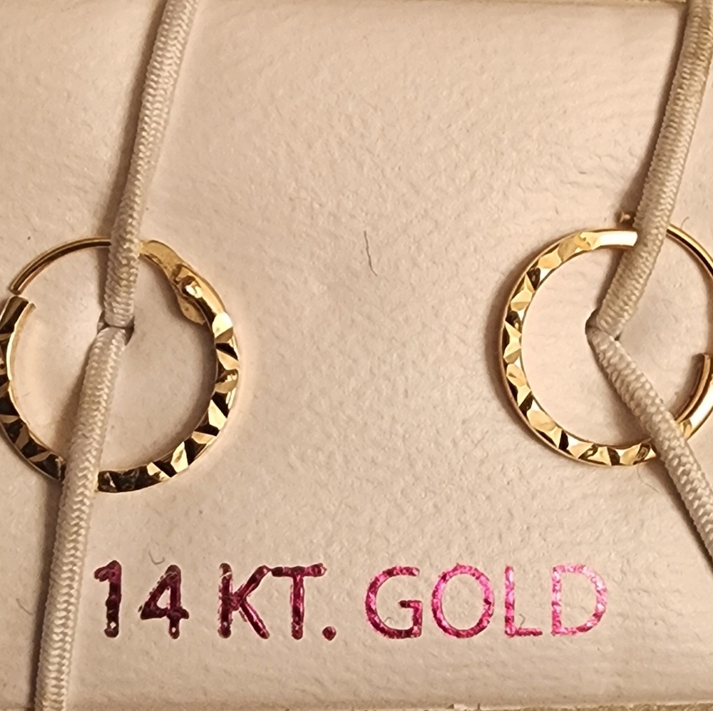 14KT baby earrings